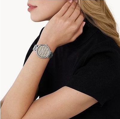 Michael Kors Pyper Analog Gray Dial Silver Steel Strap Watch For Women -  MK4672