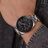  Shop Authentic Michael Kors Brecken Chronograph Black Dial Silver Steel Strap Watch For Men - MK8847 - Luxxuri
