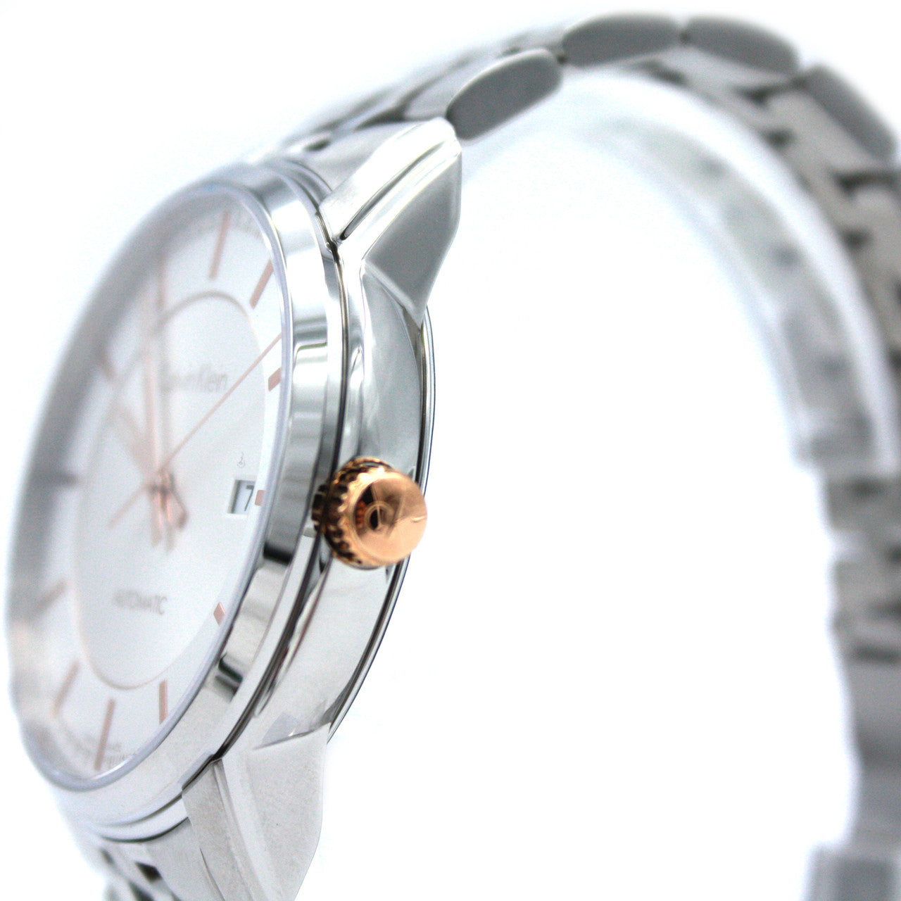  Shop Authentic Calvin Klein Infinity Silver Dial Silver Steel Strap Watch for Men - K5S34B46 - Luxxuri