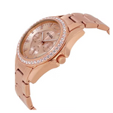  Shop Authentic Fossil Riley Multifunction Rose Gold Dial Rose Gold Steel Strap Watch for Women - ES2811 - Luxxuri