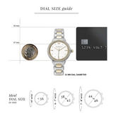  Shop Authentic Emporio Armani Mia Quartz Mother of Pearl Dial Two Tone Steel Strap Watch For Women - AR11524 - Luxxuri