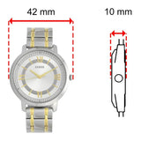  Shop Authentic Guess Montauk Silver Dial Two Tone Steel Strap Watch for Women - W0933L5 - Luxxuri