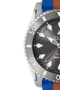  Shop Authentic Gucci Dive Automatic Grey Dial Two Tone Rubber Strap Watch for Men - YA136352 - Luxxuri