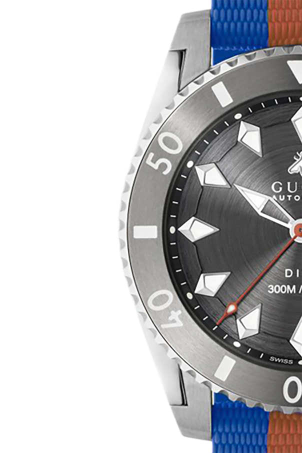  Shop Authentic Gucci Dive Automatic Grey Dial Two Tone Rubber Strap Watch for Men - YA136352 - Luxxuri