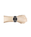  Shop Authentic Hugo Boss Skymaster Black Dial Black Leather Strap Watch for Men - 1513782 - Luxxuri