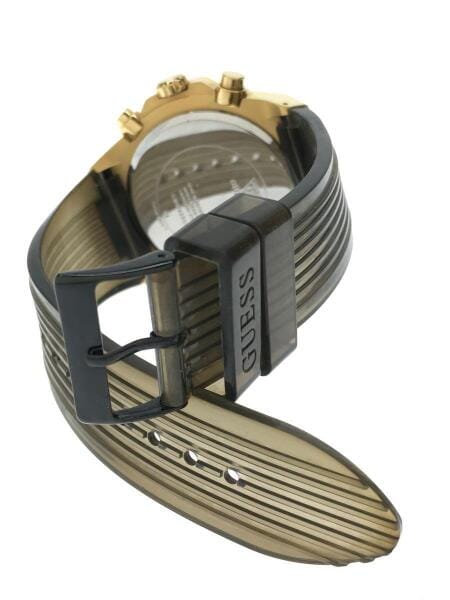  Shop Authentic Guess Poseidon Chronograph Black Dial Black Silicone Strap Watch For Men - GW0425G1 - Luxxuri