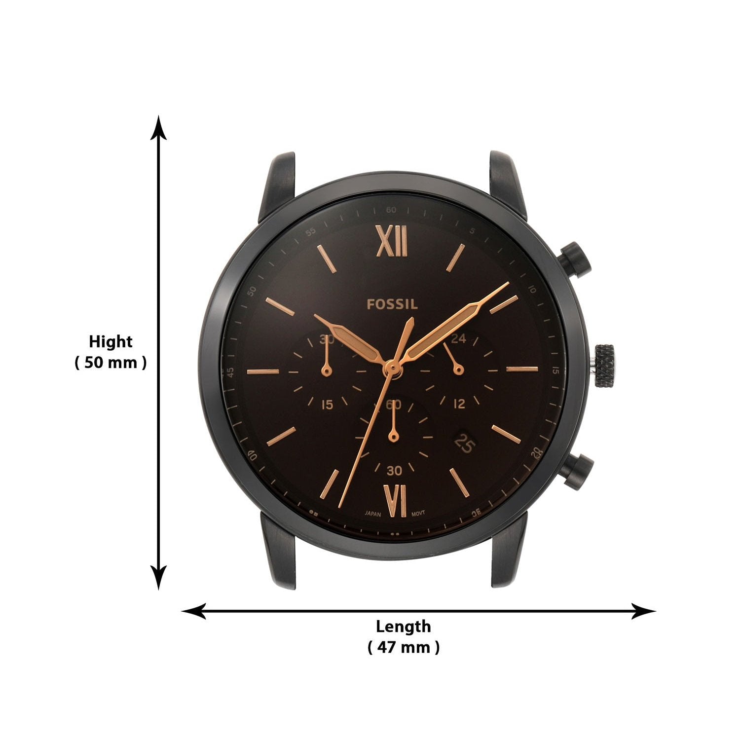  Shop Authentic Fossil Neutra Chronograph Black Dial Black Steel Strap Watch for Men - FS5525 - Luxxuri