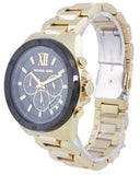  Shop Authentic Michael Kors Brecken Chronograph Black Dial Gold Steel Strap Watch For Men - MK8848 - Luxxuri