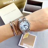  Shop Authentic Michael Kors Bryn Quartz Blue Dial Two Tone Steel Strap Watch For Women - MK6136 - Luxxuri