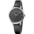  Shop Authentic Calvin Klein Even Black Dial Black Leather Strap Watch for Women - K7B231C1 - Luxxuri