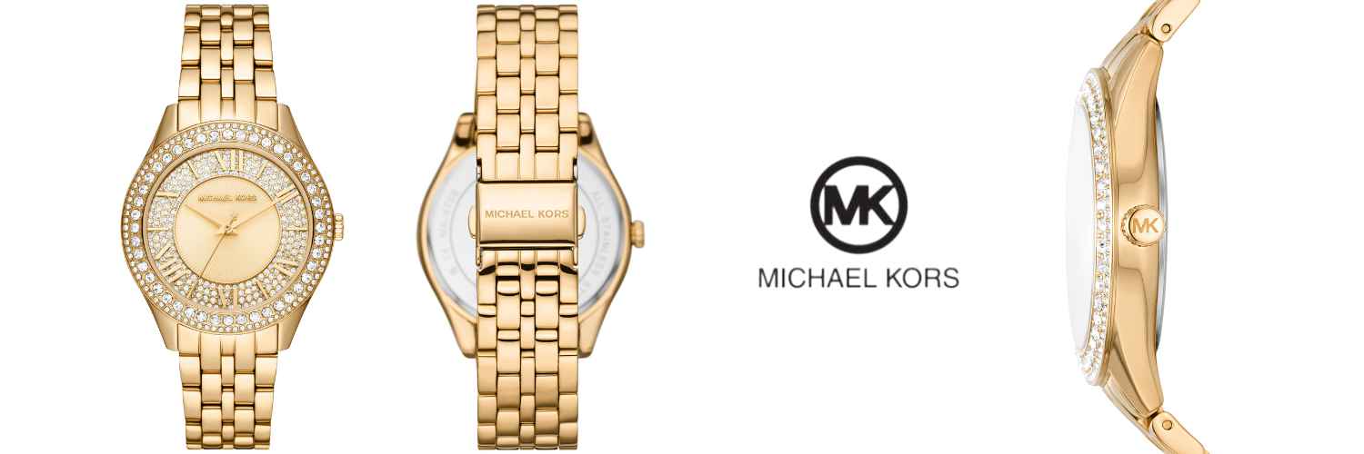  Shop Authentic Michael Kors Harlowe Three-Hand Quartz Gold Dial Gold Steel Strap Watch For Women - MK4709 - Luxxuri