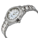  Shop Authentic Tag Heuer Aquaracer Diamonds White Mother of Pearl Dial Silver Steel Strap Watch for Women - WBD1315.BA0740 - Luxxuri