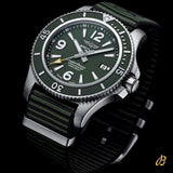  Shop Authentic Breitling Superocean Automatic 44mm Outerknown Green Dial Green Nylon Strap Watch for Men - A17367A11L1W1 - Luxxuri