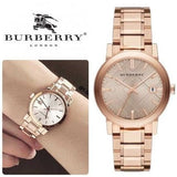  Shop Authentic Burberry The City Rose Gold Dial Rose Gold Steel Strap Watch for Women - BU9034 - Luxxuri