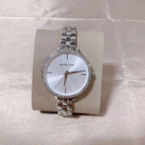  Shop Authentic Michael Kors Charley Quartz Silver Dial Silver Steel Strap Watch for Women - MK4398 - Luxxuri