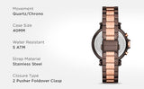  Shop Authentic Michael Kors Maren Chronograph Brown Dial Two Tone Steel Strap Watch for Women - MK7496 - Luxxuri