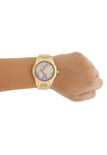 Shop Authentic Michael Kors Layton Pave Blue Dial Gold Steel Strap Watch for Women - MK6243 - Luxxuri