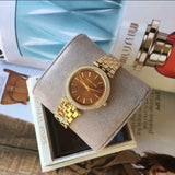 Shop Authentic Michael Kors Darci Amber Dial Gold Steel Strap Watch for Women - MK3408 - Luxxuri