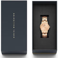  Shop Authentic Daniel Wellington Iconic Link Unitone Rose Gold Dial Rose Gold Steel Strap Watch For Women - DW00100401 - Luxxuri