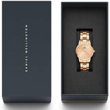  Shop Authentic Daniel Wellington Iconic Link Unitone Rose Gold Dial Rose Gold Steel Strap Watch For Women - DW00100401 - Luxxuri