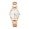 Shop Authentic Calvin Klein Dainty White Dial Rose Gold Steel Strap Watch for Women - K7L23646 - Luxxuri