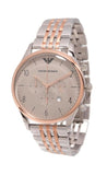  Shop Authentic Emporio Armani Beta Chronograph Grey Dial Two Tone Steel Strap Watch For Men - AR1864 - Luxxuri