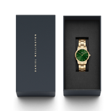  Shop Authentic Daniel Wellington Iconic Link Emerald Green Dial Rose Gold Steel Strap Watch For Women - DW00100419 - Luxxuri