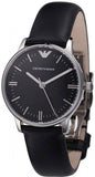  Shop Authentic Emporio Armani Classic Quartz Black Dial Black Leather Strap Watch For Women - AR1600 - Luxxuri