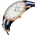  Shop Authentic Daniel Wellington Classic Glasgow White Dial Two Tone NATO Strap Watch for Men - DW00100004 - Luxxuri