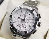  Shop Authentic Tag Heuer Aquaracer White Dial Silver Steel Strap Watch for Men - CAY1111.BA0927 - Luxxuri