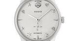  Shop Authentic Gucci G Timeless Automatic Silver Dial Silver Steel Strap Watch for Men - YA126354 - Luxxuri