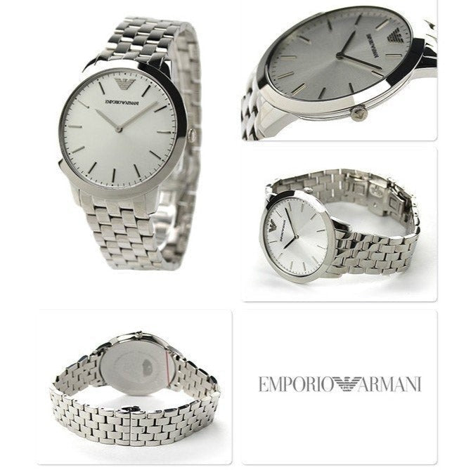  Shop Authentic Emporio Armani Classic Quartz Silver Dial Silver Steel Strap Watch For Men - AR1745 - Luxxuri