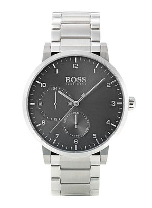  Shop Authentic Hugo Boss Oxygen Grey Dial Silver Steel Strap Watch for Men - 1513596 - Luxxuri