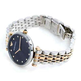  Shop Authentic Emporio Armani Gianni T Bar Crystal Blue Dial Two Tone Steel Strap Watch For Women - AR11092 - Luxxuri