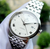  Shop Authentic Omega De Ville Prestige Co Axial Automatic White Dial Silver Steel Strap Watch for Men - 424.10.40.20.02.005 - Luxxuri