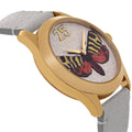  Shop Authentic Gucci G Timeless Butterfly White Dial White Leather Strap Watch For Women - YA1264062 - Luxxuri
