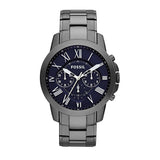  Shop Authentic Fossil Grant Chronograph Blue Dial Grey Steel Strap Watch for Men - FS4831 - Luxxuri