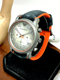  Shop Authentic Emporio Armani Chronograph Quartz Grey Dial Black Leather Strap Watch For Men - AR11174 - Luxxuri