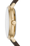  Shop Authentic Michael Kors Jayne Three Hand Gold Dial Brown Leather Strap Watch For Women - MK7129 - Luxxuri