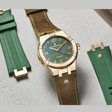  Shop Authentic Maurice Lacroix Aikon Automatic Green Dial Brown Leather Strap Watch For Men - AI6008-BRZ0B-630-M - Luxxuri