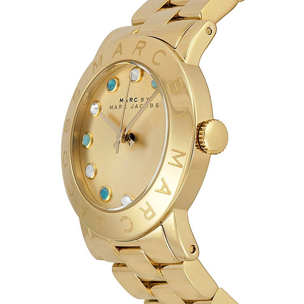  Shop Authentic Marc Jacobs Amy Dexter Gold Dial Gold Steel Strap Watch for Women - MBM3215 - Luxxuri