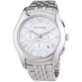  Shop Authentic Emporio Armani Velente Chronograph Quartz Silver Dial Silver Steel Strap Watch For Men - AR1702 - Luxxuri