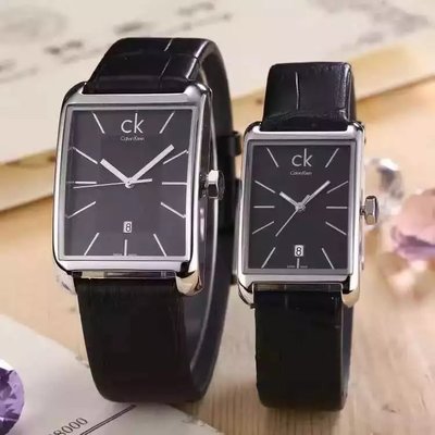  Shop Authentic Calvin Klein Window Black Dial Black Leather Strap Watch for Men - K2M23107 - Luxxuri