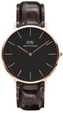  Shop Authentic Daniel Wellington Classic York Black Dial Brown Leather Strap Watch For Men - DW00100128 - Luxxuri