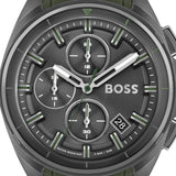  Shop Authentic Hugo Boss Volane Chronograph Grey Dial Green Rubber Strap Watch For Men - 1513952 - Luxxuri