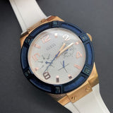  Shop Authentic Guess Jet Setter White Dial White Rubber Strap Watch for Women - W0564L1 - Luxxuri