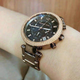  Shop Authentic Michael Kors Parker Chronograph Brown Dial Brown Steel Strap Watch For Women - MK5578 - Luxxuri