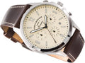  Shop Authentic Fossil Forrester Chronograph White Dial Brown Leather Strap Watch for Men - FS5696 - Luxxuri