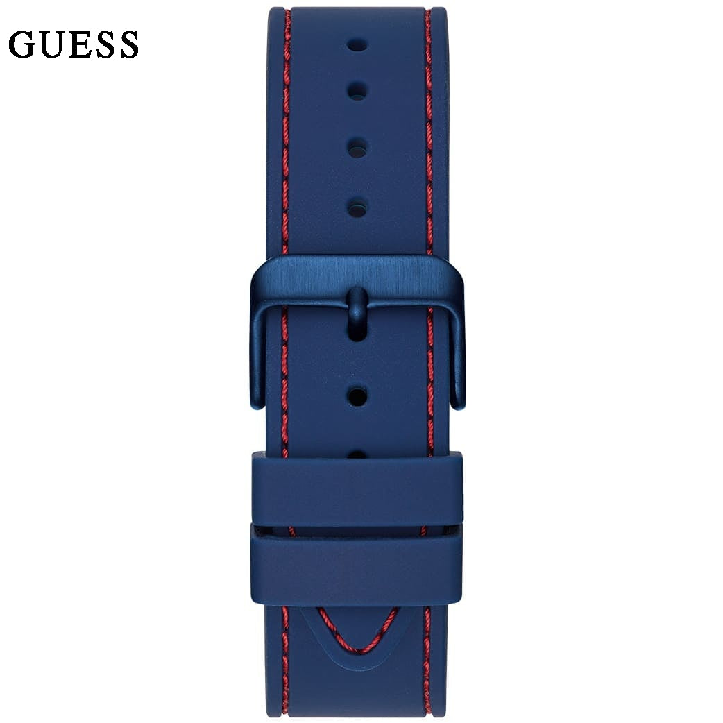  Shop Authentic Guess Odyssey Analog Blue Dial Blue Rubber Strap Watch For Men - W1108G1 - Luxxuri