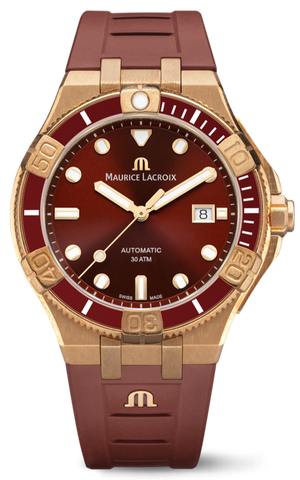  Shop Authentic Maurice Lacroix Aikon Venturer Asia Special Edition Red Dial Red Rubber Strap Watch For Men - AI6058-BRZ6B-530-6 - Luxxuri